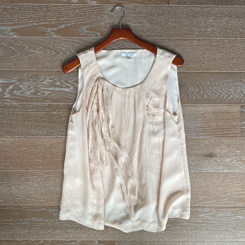 Blue Velvet Layered Sleeveless Blouse | Pink | L